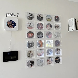亚克力cd墙专辑收纳盒壁挂碟片dvd光碟光盘展示收藏保护盒单碟装