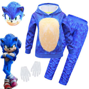 sonic the hedgehog儿童套装刺猬索尼克男童长袖卫衣服外套万圣节