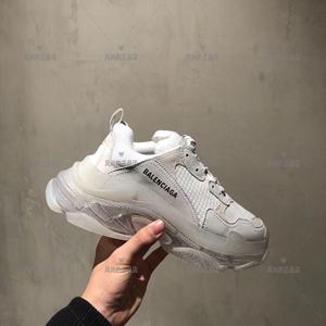 假一三倍赔偿balenciaga巴黎世家新款男女同款水晶底老爹鞋休闲鞋