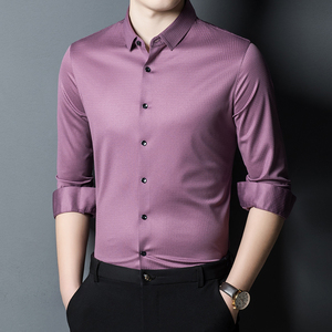 鹿王马丁衬衫跃航正品秋季新款商务男装时尚潮男士休闲长袖xf1819