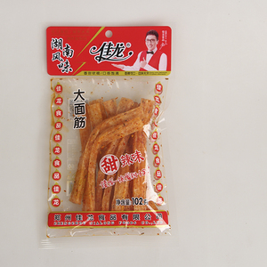 佳龙大面筋辣条甜辣味102克*10袋零食湖南风味