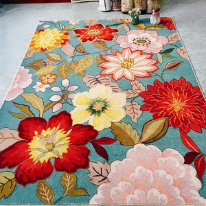 地毯客厅牡丹花