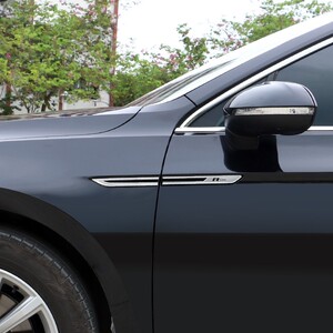 适用大众新迈腾b8改装装饰贴品汽车翼子板叶子板侧标配件车标蔚揽