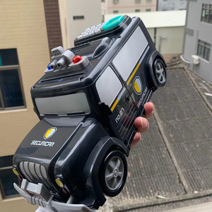 运钞车存钱罐指纹儿童创意礼品生日礼物警车汽车储蓄罐密码箱男孩