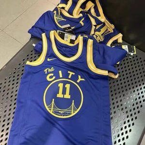 nike nba金州勇士队克莱汤普森复古之夜男子sw球衣cn1024-495