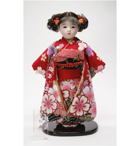 12号 京友禅 市松人形 娃娃 女儿节 人偶