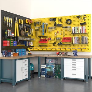 洞洞板五金工具架子工具挂板架墙上置物架收纳挂架挂钩货架展示架