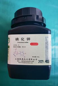 碘化钾试剂AR500g 银碘典试剂大象牙膏过氧化值优级纯国药