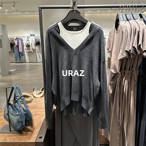 SH&UR女装2023秋季新款时尚休闲慵懒氛围宽松套