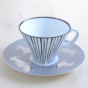 koransha 香兰社 香兰社 日本制 瓷 美丽斑马纹 咖啡杯茶杯 150ml