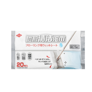 日本山崎康多多平板拖把可抛式湿纸专用湿巾静电一次性除尘纸20张