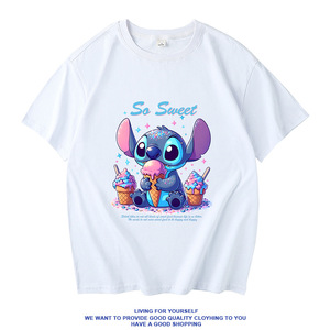 史迪仔动漫联名短袖夏季T恤史迪奇星际宝贝周边二次元衣服Stitch