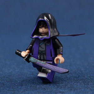 第三方国产原创益智积木人仔 刺客伍六七567 阿柒 动漫拼装玩具