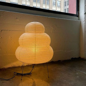 日式akar野口勇落地灯简约宣纸灯客厅卧室床头装饰氛围侘寂风台灯