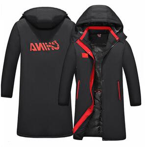 国家队大衣长款男女冬季体育田径训练服儿童加绒加厚冬训棉服