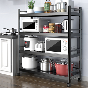 厨房置物架落地微波炉架多层架