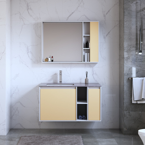 304加厚不锈钢整体浴室柜现代简约洗脸洗手盆组合柜卫生间洗漱台