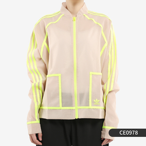 adidas阿迪达斯三叶草女子遮阳皮肤衣外套夹克薄款运动服ce0978 z