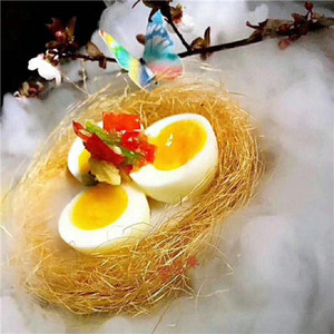 意境菜品盘饰工具用具金丝鸟巢 餐饮创意冷菜凉菜盘式餐具鸟窝