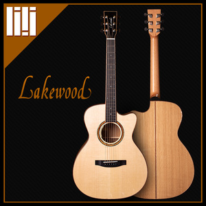 吉他平方 德国手工lakewood雷克梧德m-35cp 限量款民谣木吉他现货