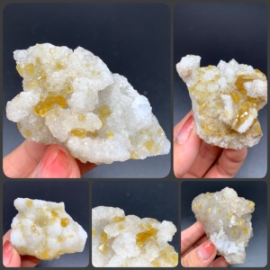 重晶石萤石天然矿物晶体矿石标本原石奇石摆件观赏石收藏教学标本