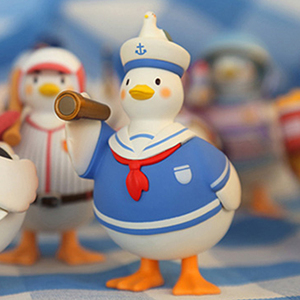 正版dak duck大可鸭第二弹梦想岛手办盲盒生日航海员护士公仔礼物