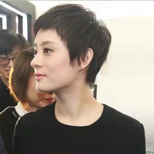 夏天超薄透气全手织真人发明星最爱孙俪同款短直发假发