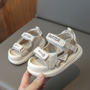 新款夏季男宝宝女童0一1-6岁半小童软底防滑儿童凉鞋包趾学步鞋