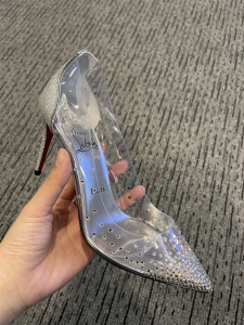 Christian Louboutin 女士水钻高跟鞋 2024早春正品代购1220712-S