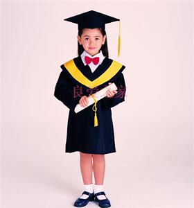 2020毕业儿童演出服装学士服帽/毕业服幼儿园小博士服批 发博士帽