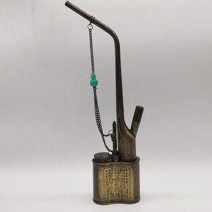 古玩杂项古董民国农村民俗怀旧老物件黄铜老式水烟袋水烟斗水烟筒