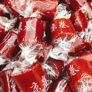 90东平1026淘宝自强铁山楂独立包装京卷果丹皮山楂卷干片糕球果脯