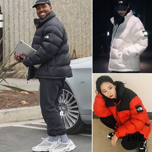 the north face北面韩国直邮19冬男女1992侃爷同款短款鹅绒羽绒服