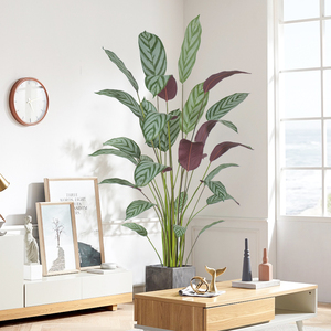 北欧大型仿生绿植仿真植物飞羽竹芋假树盆栽室内客厅落地装饰造景