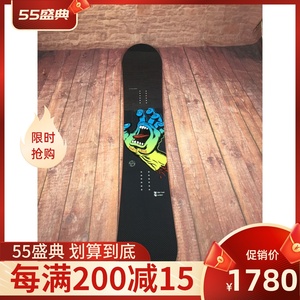 santacruz滑雪板平花公园道具野雪滑行全能单板滑雪板男款长度154