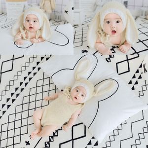 新款宝宝百天照拍照服装兔子造型儿童摄影服装婴儿影楼拍照衣服