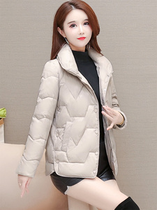 冬季新款小个子轻薄羽绒棉衣棉服短款韩版修身中年女装洋气小棉袄