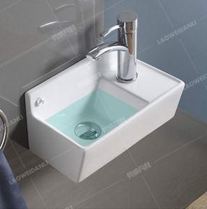 迷你洗手盆挂墙洗脸盆小户型阳台水池小号壁挂洗漱盆狭窄小宽20cm