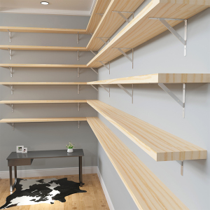 实木墙上置物架隔板墙壁一字板层板上墙置物板壁挂式书架挂墙定制