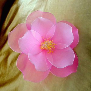 丝袜丝网花成品桃花舞蹈表演道具室内场景摆放装饰橱窗美陈手工花