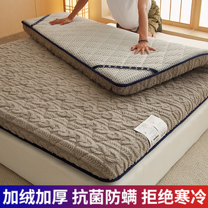 床垫软垫家用加厚榻榻米垫子羊羔绒床褥被1.2折叠双人1.5米18冬季