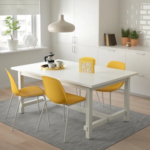 加急ikea北京宜家nordviken诺德维肯 一桌四椅家用北欧风餐桌椅