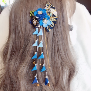 和服发饰日式复古日系饰品边夹写真摄影拍照流苏发夹搭配和服头饰