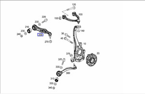 奔驰c级下摆臂