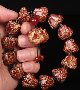 天然多瓣滴血莲花原籽手串男手链女盘玩佛珠手持菩提子文玩念珠