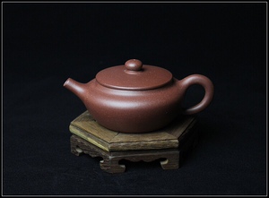 宜兴紫砂壶茶具原矿正品手工汪伯强制桑扁壶