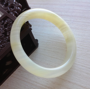 天然石头手镯金丝玉手镯天山翠手链戈壁玉镯子新疆玉佩黄玉镯特价