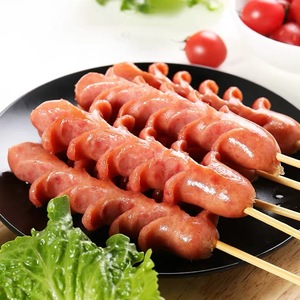 台湾开花肠开口香肠20支台式热狗火腿肠烧烤油炸肉串商用