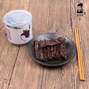 江西上饶广丰特产贞白馆茄子干茄干香辣口味180g罐装休闲零食