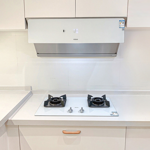 老板28x2 32b8a油烟机燃气灶套餐吸抽白色厨烟灶套装家用烟机灶具